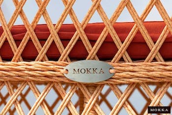 Комплект мебели MOKKA VILLA ROSA (стол обеденный прямоугольный, 6 кресел) 