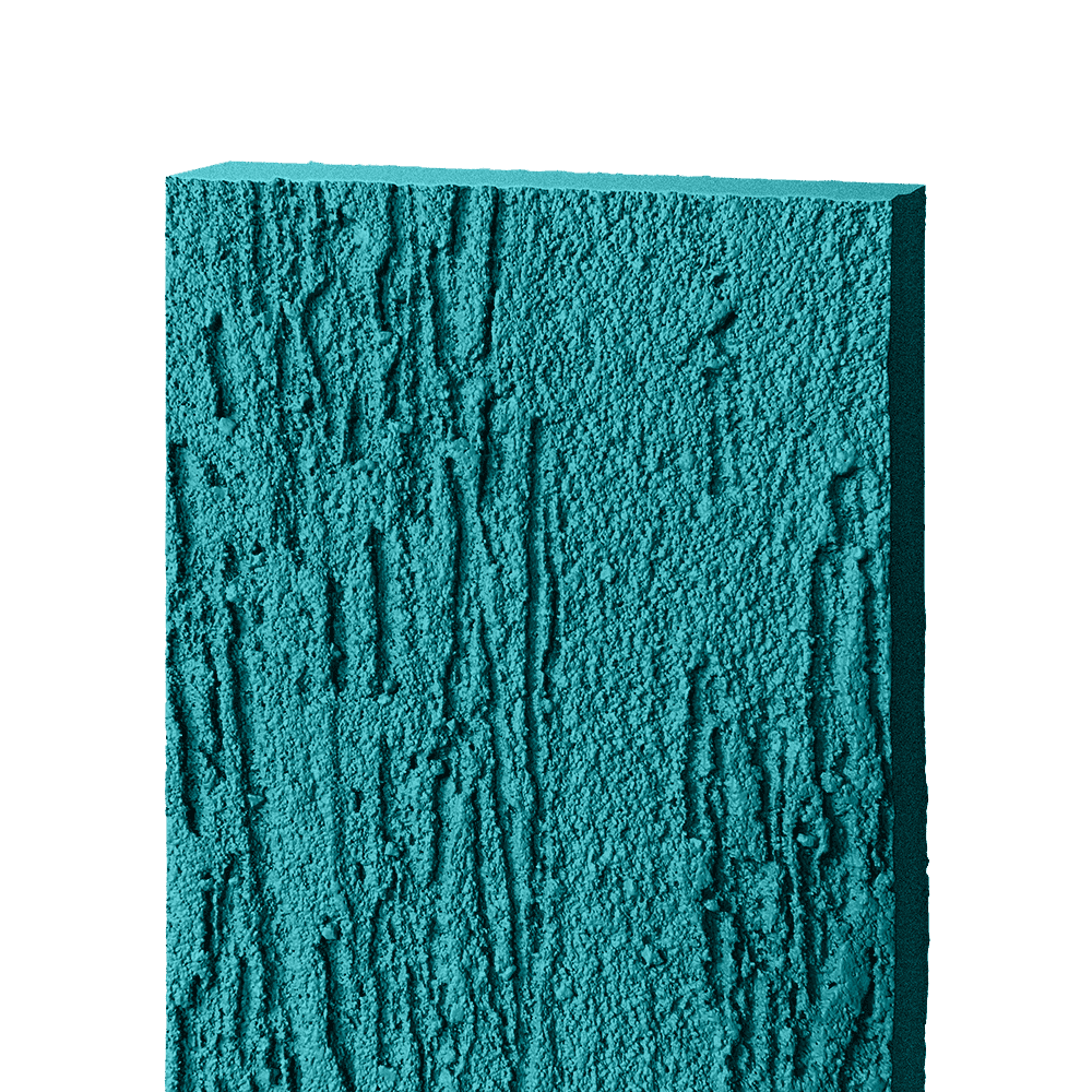 Фиброцементный сайдинг БЭТЕКО Короед, цвет Водная синь (1200х1570х8 мм)