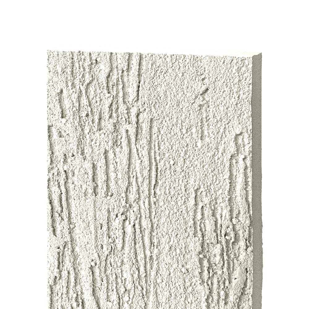Фиброцементный сайдинг БЭТЕКО Короед, цвет Кремово-белый (1200х1570х8 мм)