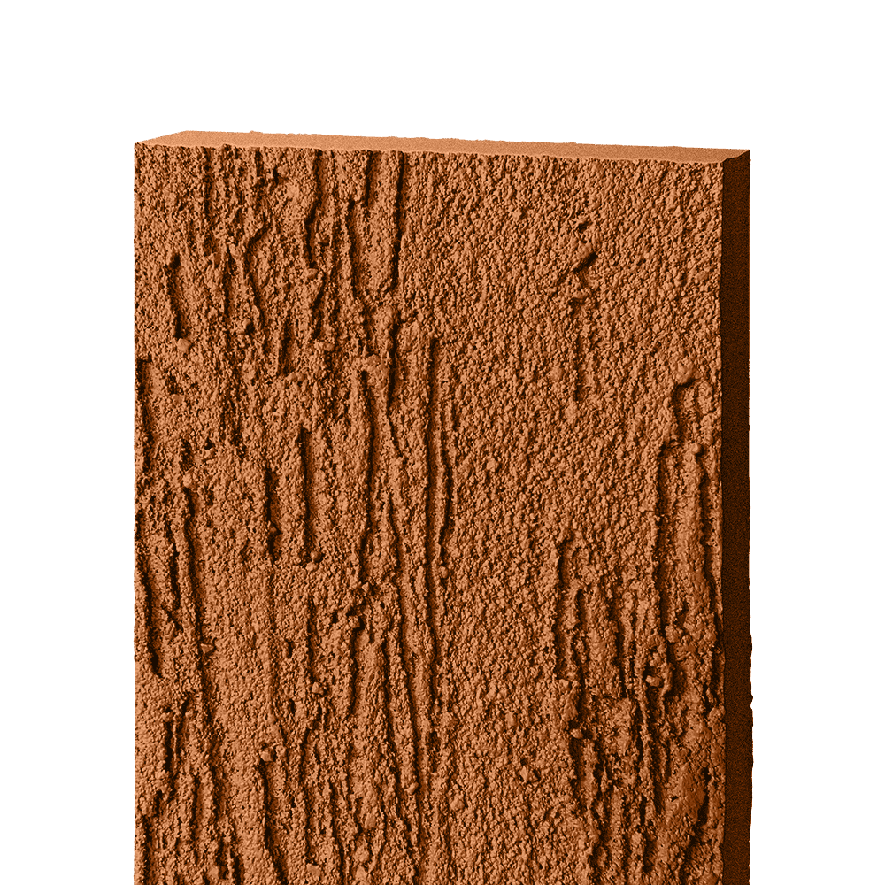 Фиброцементный сайдинг БЭТЕКО Короед, цвет Оранжево-коричневый (1200х1500х8 мм)