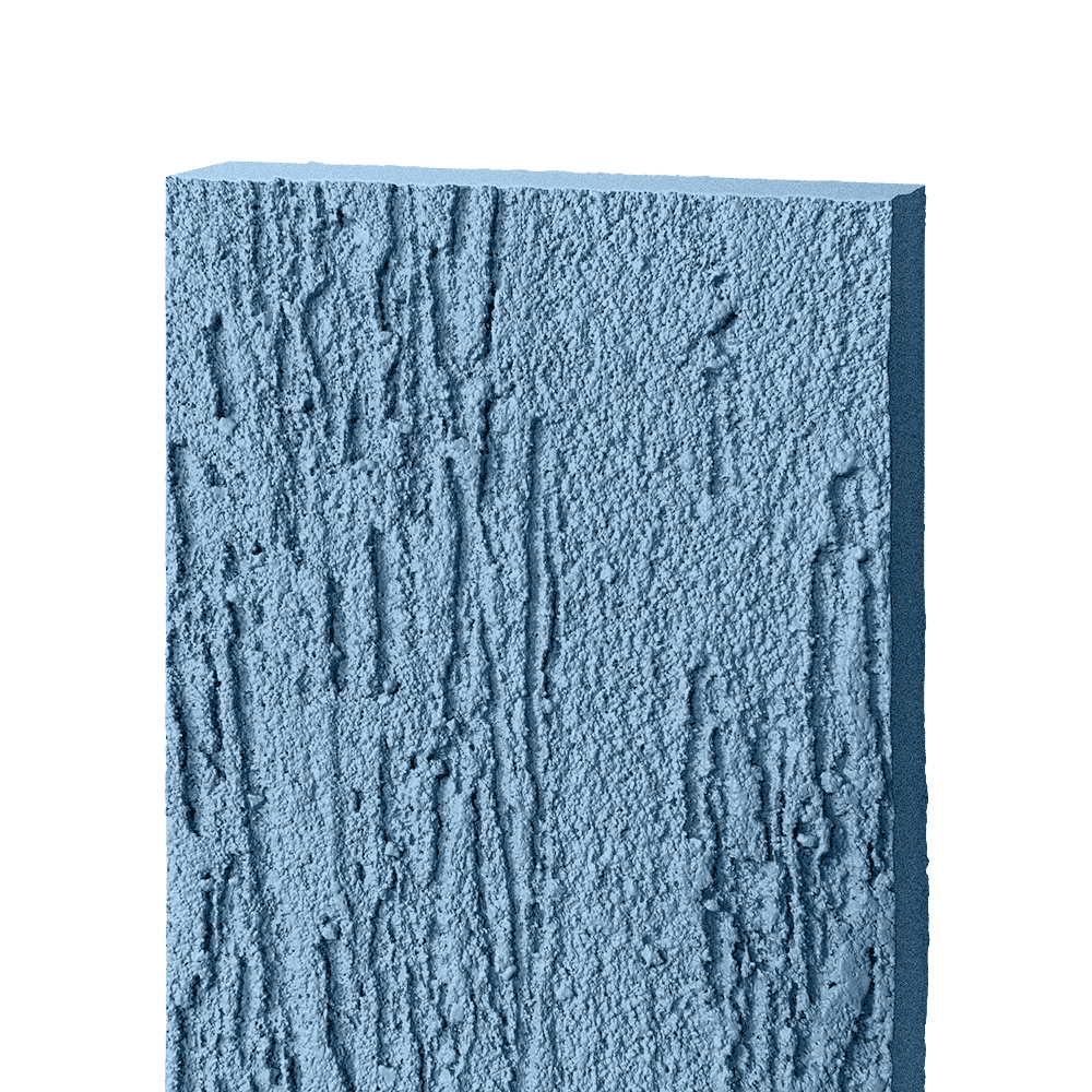 Фиброцементный сайдинг БЭТЕКО Короед, цвет Пастельно-синий (1200х1500х8 мм)