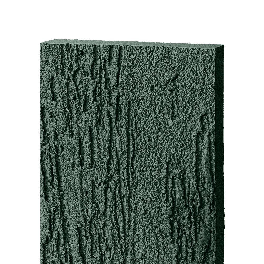 Фиброцементный сайдинг БЭТЕКО Короед, цвет Пихтовый зеленый (1200х1500х8 мм)