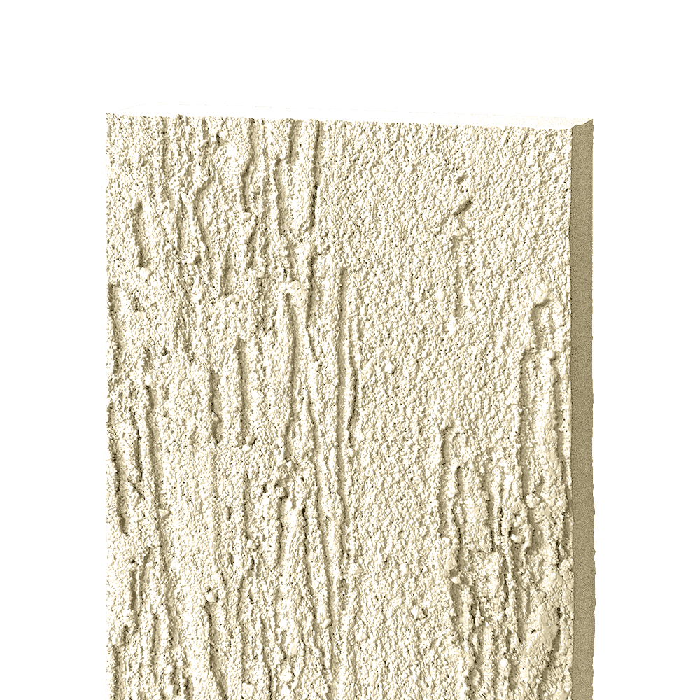 Фиброцементный сайдинг БЭТЕКО Короед, цвет Светлая слоновая кость (1200х1570х8 мм)
