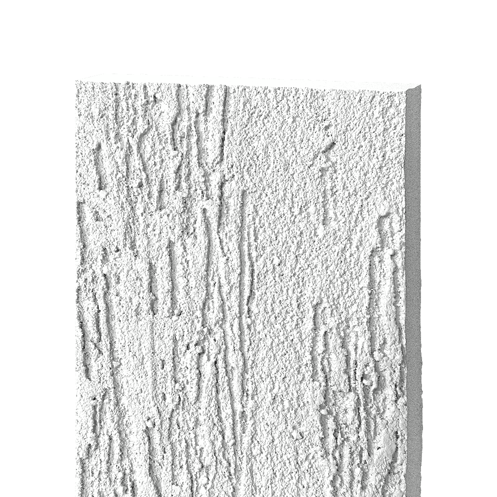 Фиброцементный сайдинг БЭТЕКО Короед, цвет Светло-серый (1200х1500х8 мм)