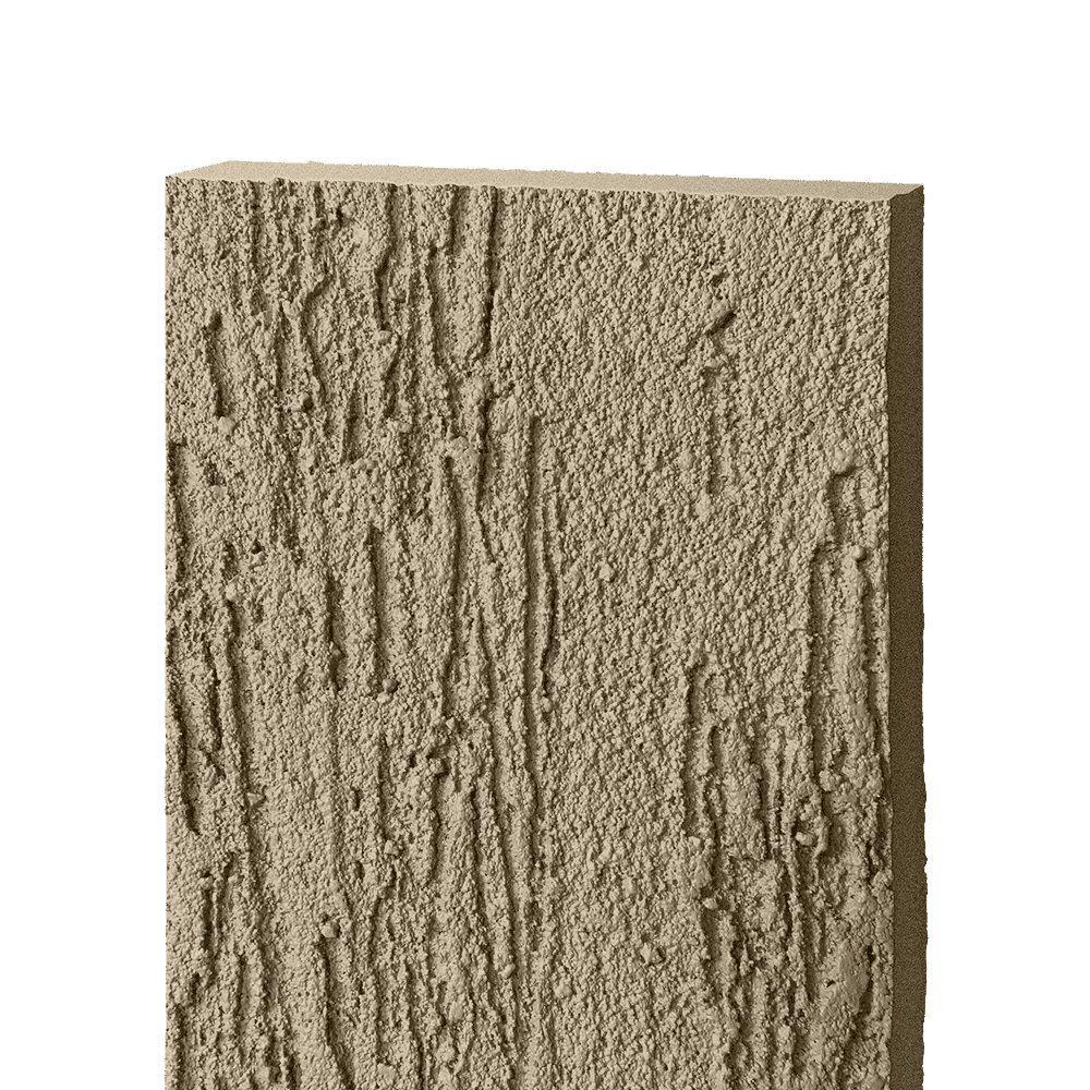 Фиброцементный сайдинг БЭТЕКО Короед, цвет Серо-бежевый (1200х1570х8 мм)