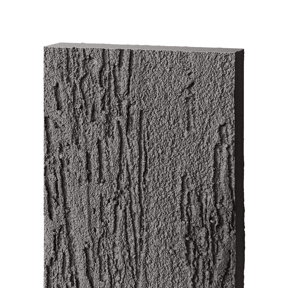 Фиброцементный сайдинг БЭТЕКО Короед, цвет Серо-коричневый (1200х1570х8 мм)