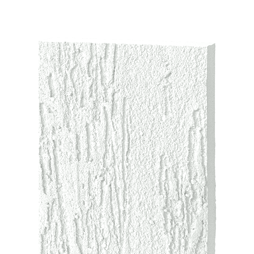 Фиброцементный сайдинг БЭТЕКО Короед, цвет Сигнально-белый (1200х1500х8 мм)