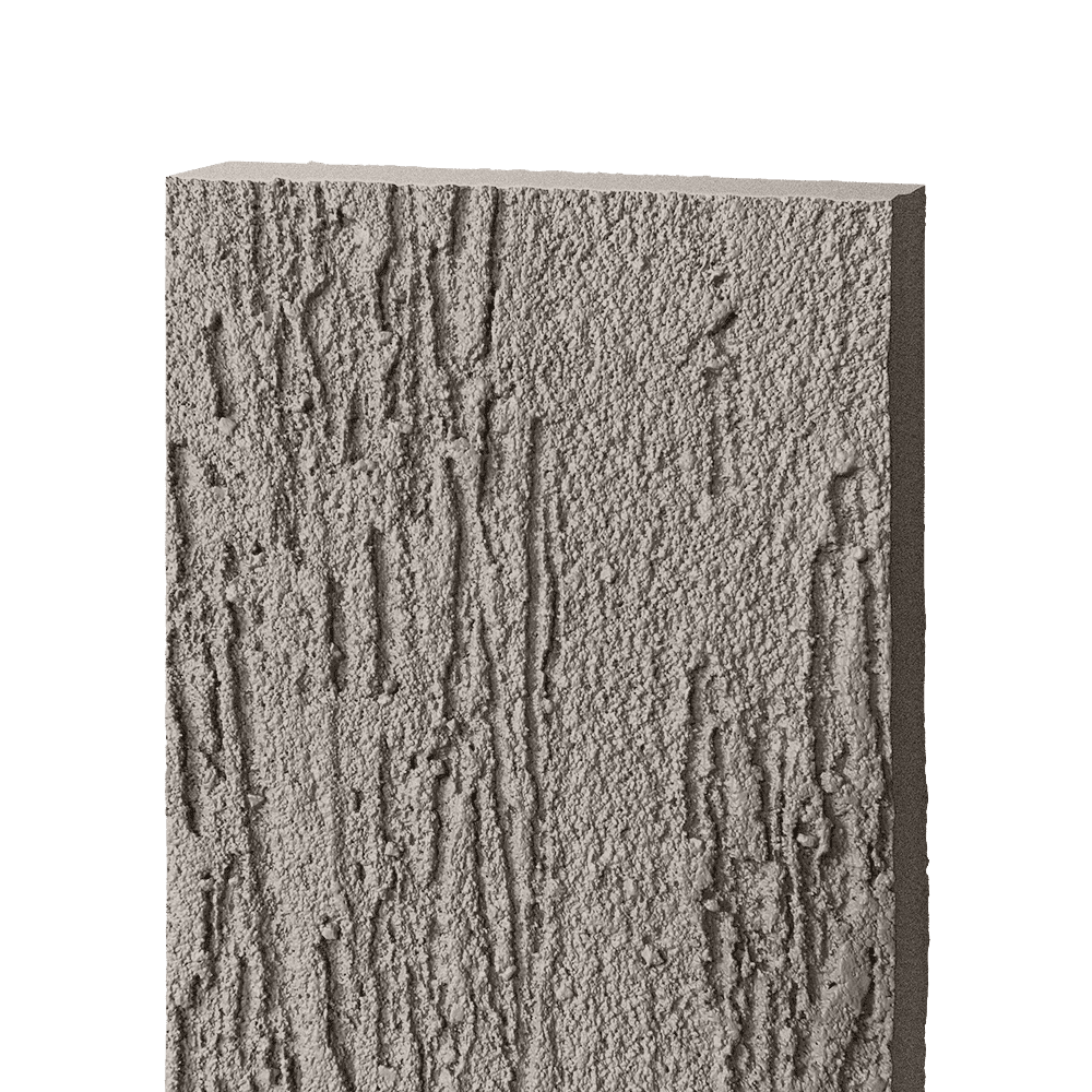 Фиброцементный сайдинг БЭТЕКО Короед, цвет Сигнальный серый (1200х1570х8 мм)
