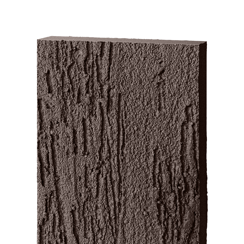 Фиброцементный сайдинг БЭТЕКО Короед, цвет Шоколадно-коричневый (1200х1500х8 мм)