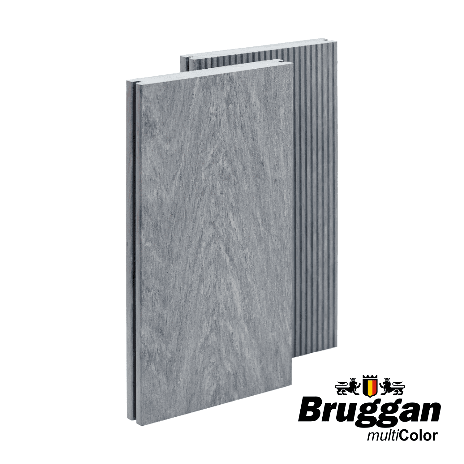 Террасная доска Bruggan Multicolor 160х19х3000мм Полнотелая Gray