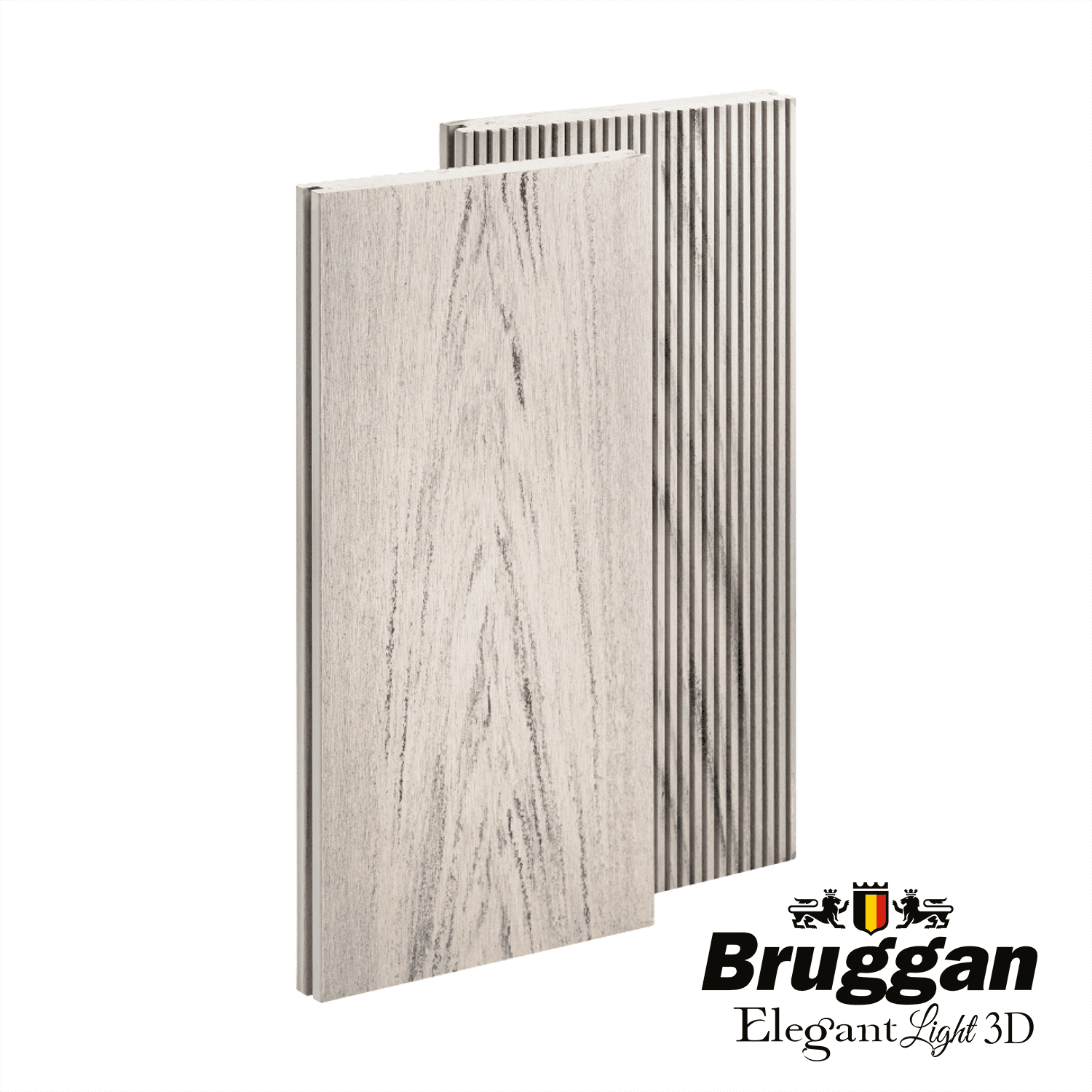 Террасная доска Bruggan Multicolor 160х19х3000мм Полнотелая Smoke White