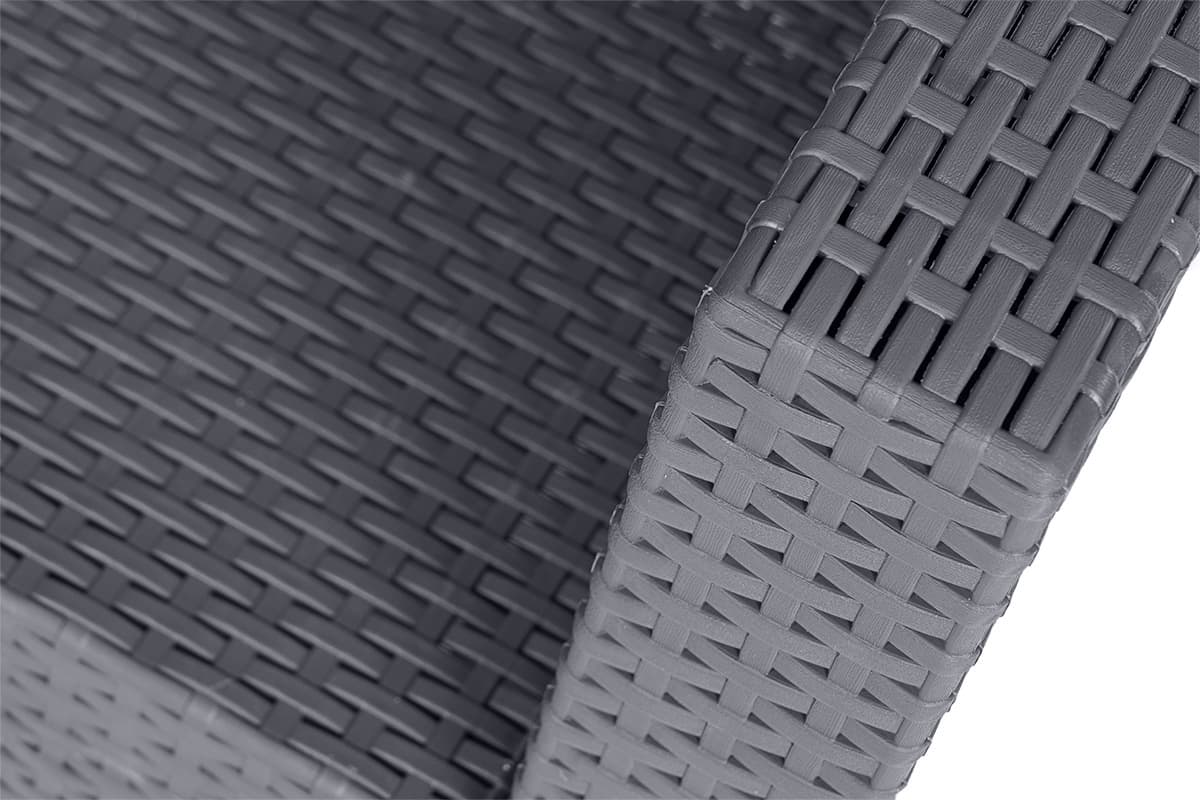 Диван двухместный ARIZONA антрацит подушки серые