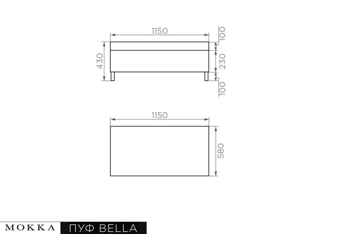 MOKKA BELLA пуф большой