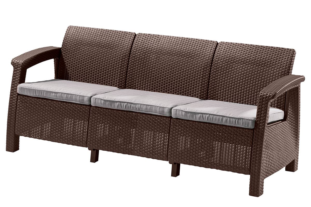 Комплект мебели Corfu Love Seat Max (3х мест.диван) коричневый