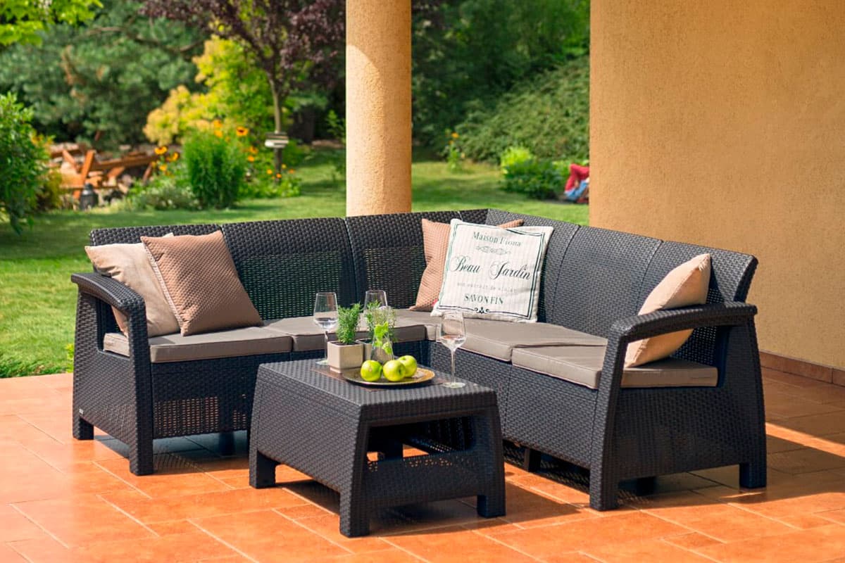 Комплект мебели Corfu Relax Set коричневый