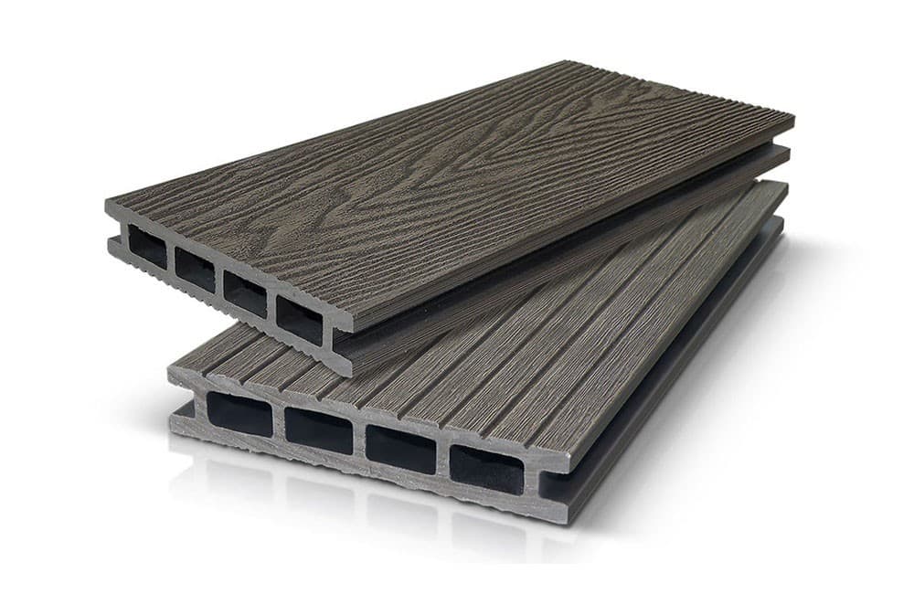 Террасная доска DeckLine Classic 3D-тиснение/широкий вельвет (Темный Венге)