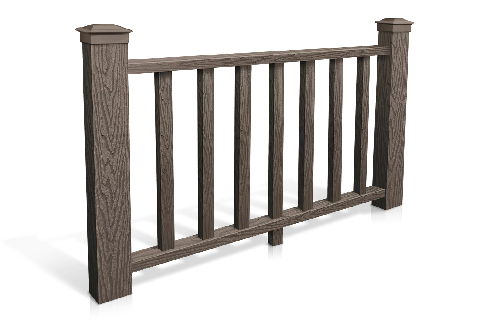 Ограждение из ДПК DeckLine темный венге