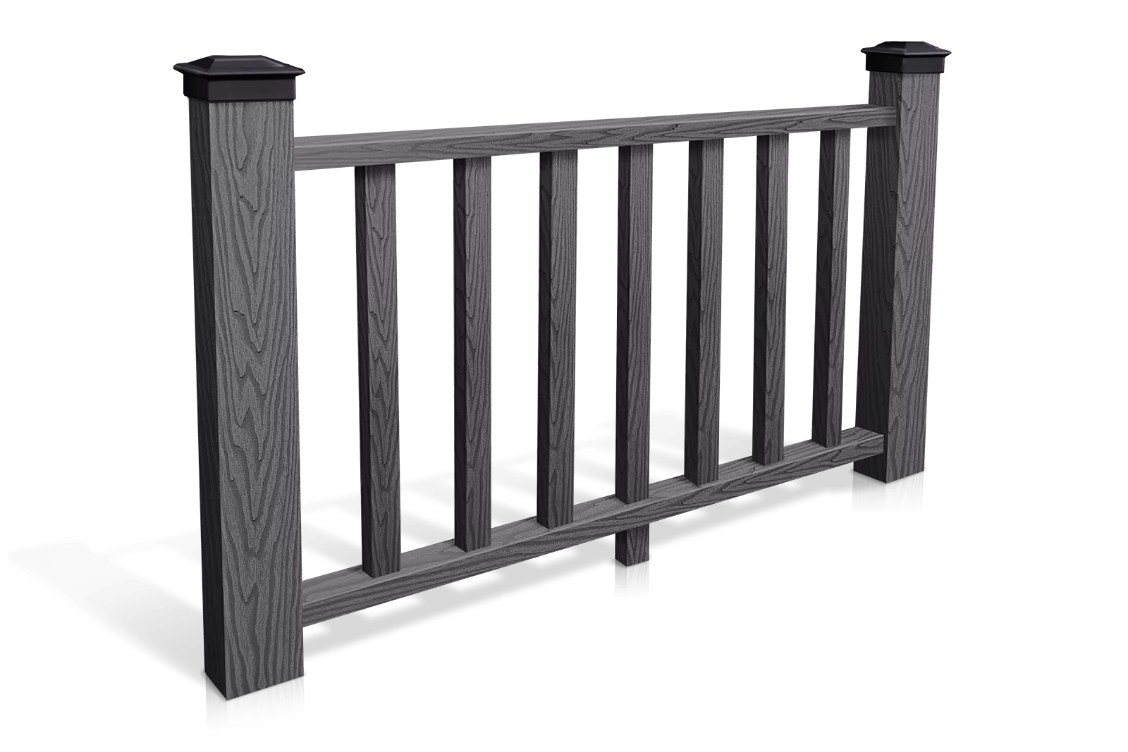 Ограждение из ДПК DeckLine черный