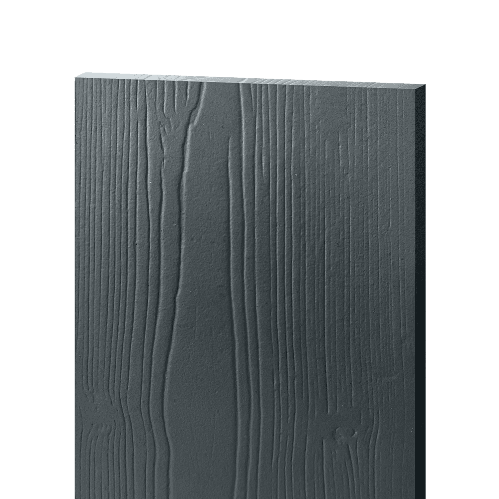 Фиброцементный сайдинг БЭТЕКО Вудстоун, цвет Графитовый серый  (1160х3000х8 мм)