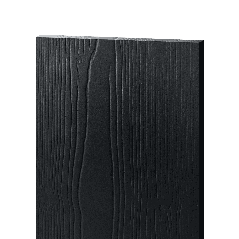 Фиброцементный сайдинг БЭТЕКО Вудстоун, цвет Графитовый черный  (1160х3000х8 мм)