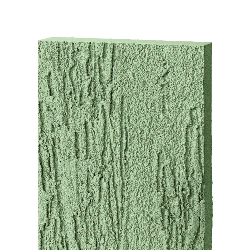 Фиброцементный сайдинг БЭТЕКО Короед, цвет Бледно-зеленый (1200х1570х8 мм)