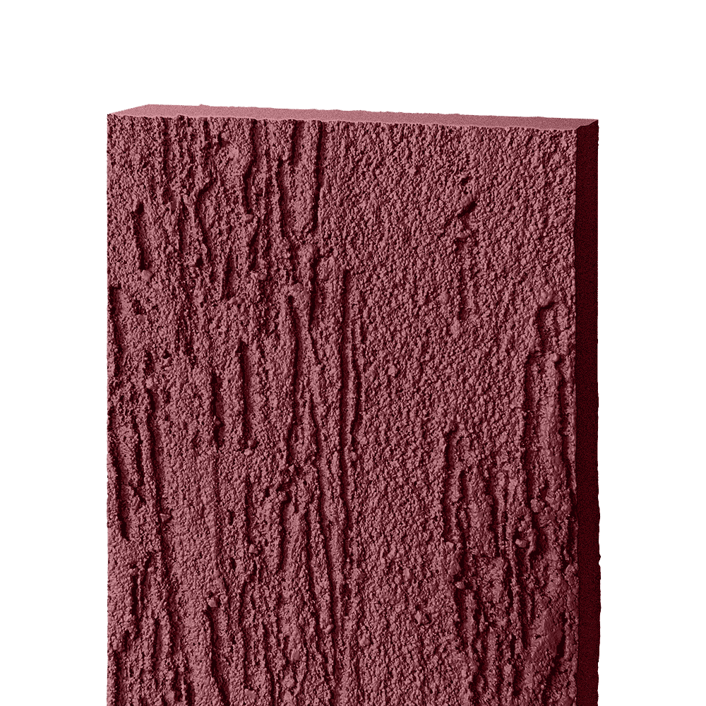 Фиброцементный сайдинг БЭТЕКО Короед, цвет Винно-красный (1200х1570х8 мм)
