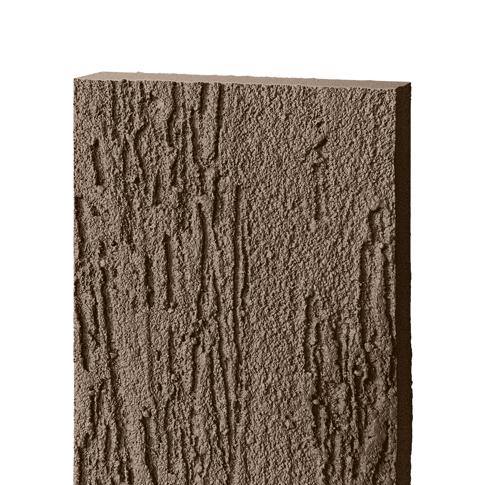 Фиброцементный сайдинг БЭТЕКО Короед, цвет Земельно-коричневый (1200х1500х8 мм)