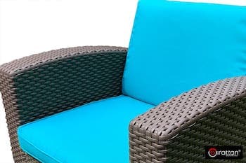 Комплект чехлов на подушки для мебели Rattan Premium синий
