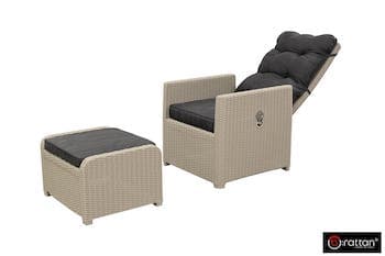 Комплект уличной мебели MANCHESTER OTTO SET 2 серый