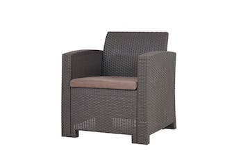 Кресло ARIZONA (2 шт) венге подушки бежевые