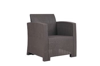 Кресло ARIZONA (2 шт) венге подушки бежевые