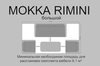 Комплект мебели MOKKA RIMINI (стол кофейный, 2 кресла, софа 3 х-местная) 