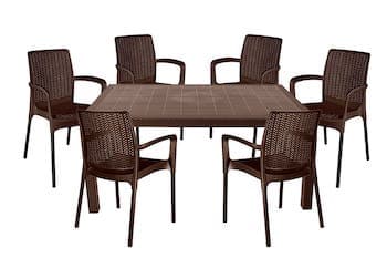 Комплект мебели  Tweet BALI Set, коричневый