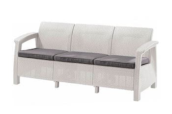 Комплект мебели Corfu Love Seat Max (3х мест.диван) белый