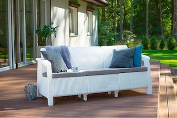 Комплект мебели Corfu Love Seat Max (3х мест.диван) белый