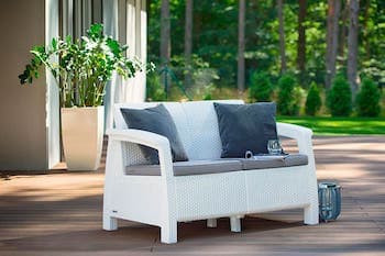 Комплект мебели Corfu Russia Love Seat (2х мест.диван) белый