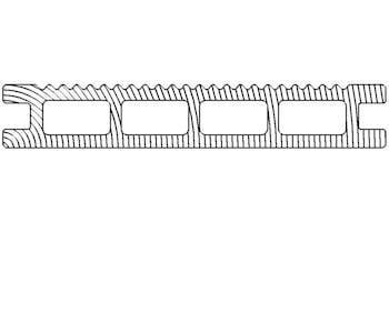 Террасная доска DeckLine Classic 3D-тиснение/вельвет (Черный)