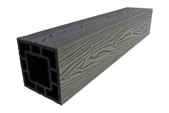 Столб опорный DeckLine 3D из ДПК (125х125х3000мм) черный