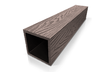 Столб опорный DeckLine 3D из ДПК (100х100х3000мм) венге темный