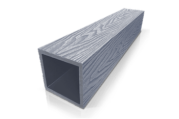 Столб опорный DeckLine 3D из ДПК (100х100х3000мм) серебро